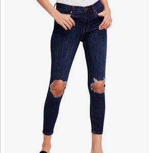 Free People Busted Knee Skinny Jeans